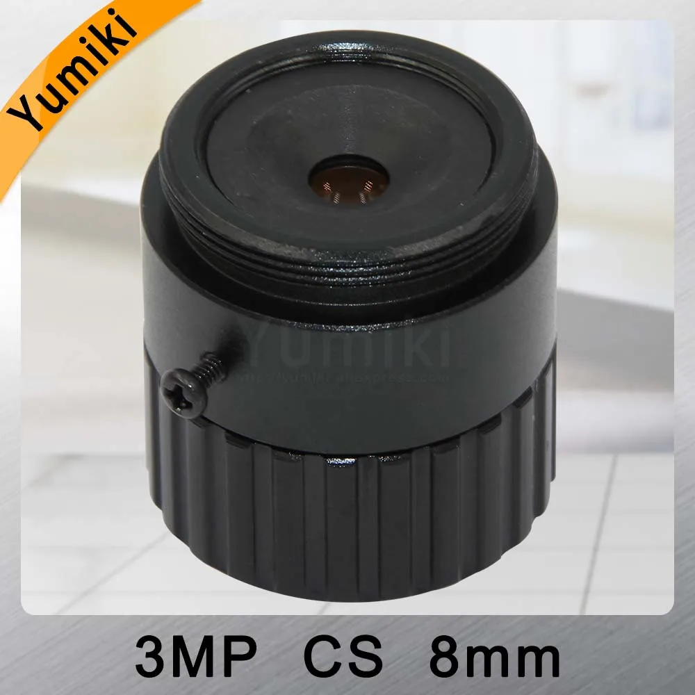 Yumiki 8 мм 3MP CCTV объектив 1/2. 5 '⟱.4 CS фиксированный IR 3 0 линза мегапикселей для ИК