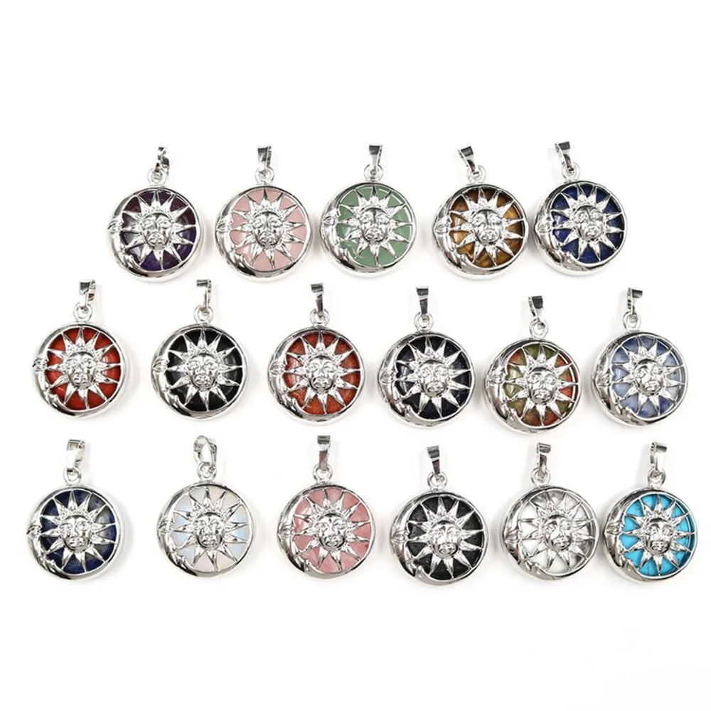 

ASHMITA Natural quartz crystal Skull Head Pendant for Women Hot Style Classics Semi Precious Stone DIY Making Jewelry