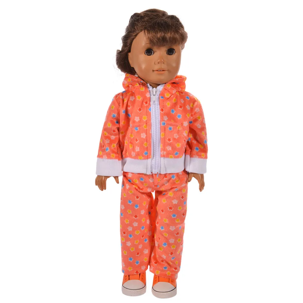 Милый мягкий спортивный костюм LUCKDOLL 18 дюймов американская кукла 43 см аксессуары