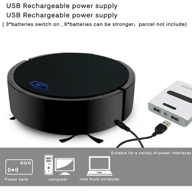 USB Перезаряжаемый умный автоматический робот-пылесос для уборки пыли и грязи для дома и офиса