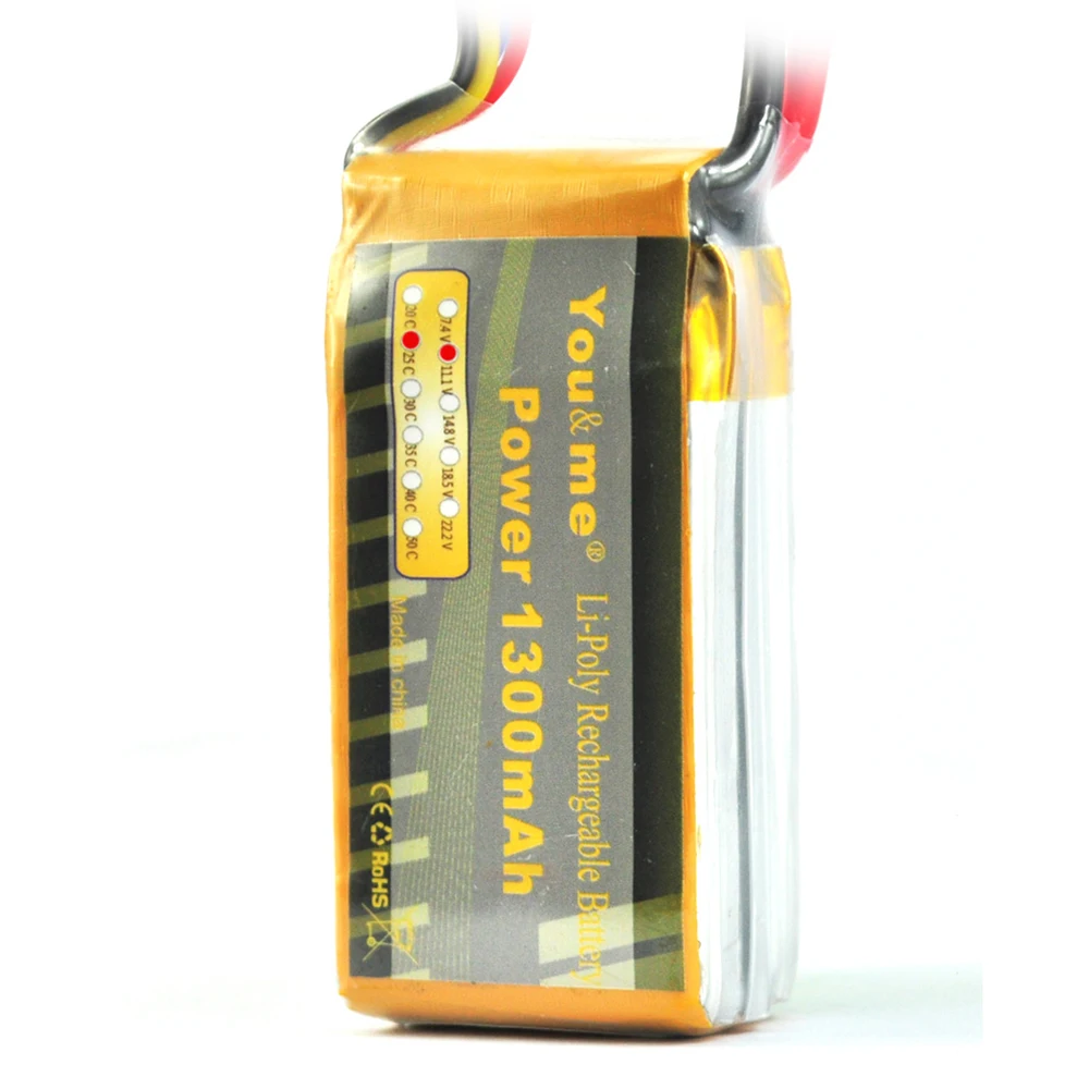 RC Lipo Батарея 3 s 11.1 В 1300 мАч 25c с AMASS XT90 XT60 EC5 Youme Max 50c для вертолеты 250 FPV-системы EDF Drone