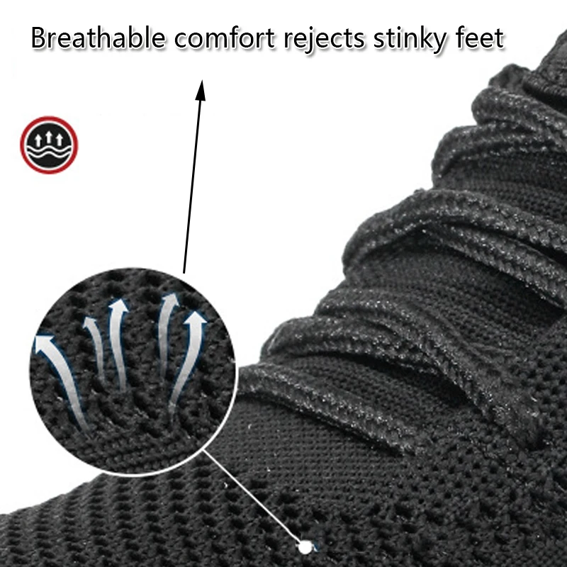 Новая повседневная Рабочая страховая спортивная обувь для мужчин со стальным