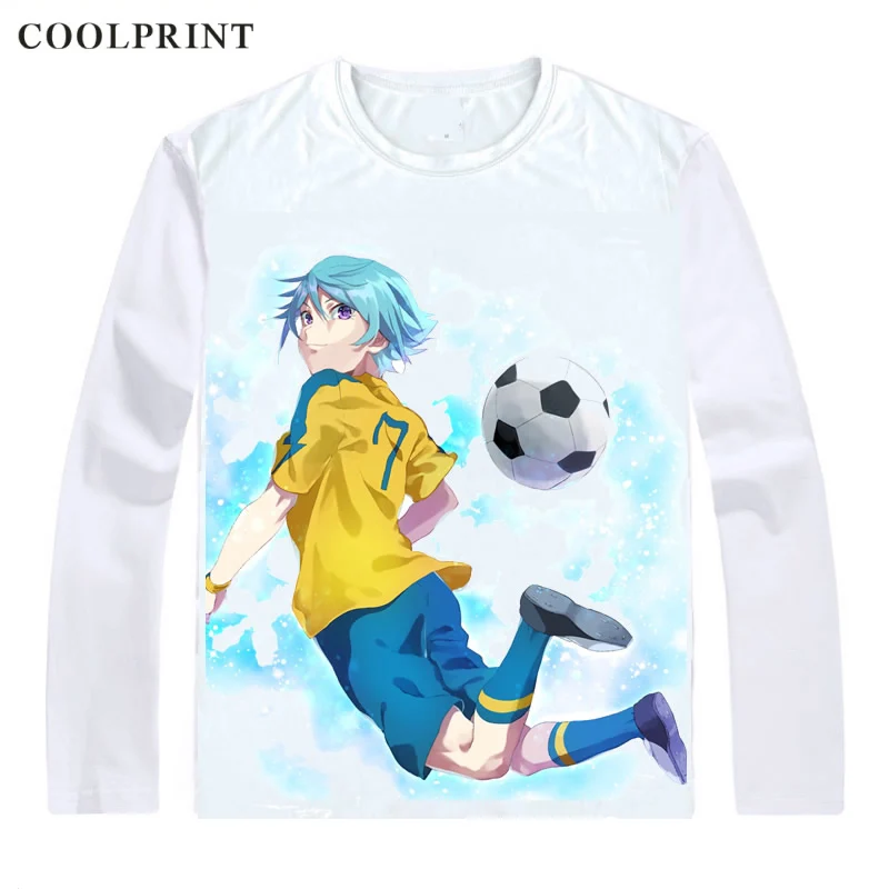 Мужская футболка Coolprint Hiura Kirina Inazuma Eleven Ares no Tenbin повседневная Винтажная с длинным