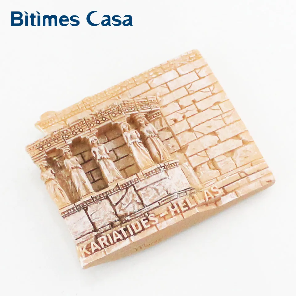 Bitimes 3D магниты на холодильник сувениры для путешествий Афины Erechtheion магнитная наклейка на холодильник Aimant кухня украшение дома