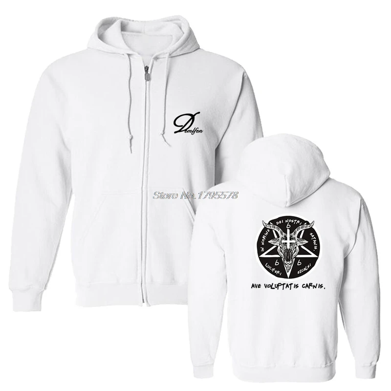 Толстовка Sigil Of сатана с изображением головы козы мужская хлопковая флисовая