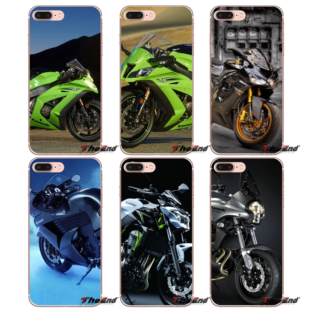 Чехлы для мотоциклов Kawasaki чехлы iPhone X 4 4S 5 5S 5C SE 6 6S 7 8 Plus Samsung Galaxy J1 J3 J5 J7 A3 A5 2016