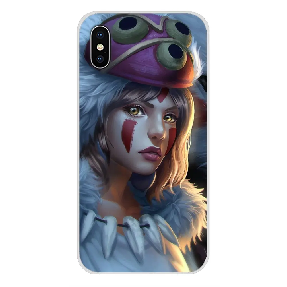 Модные чехлы для Samsung Galaxy S3 S4 S5 Mini S6 S7 Edge S8 S9 S10 Lite Plus Note 4 5 8 9 аниме Принцесса Mononoke