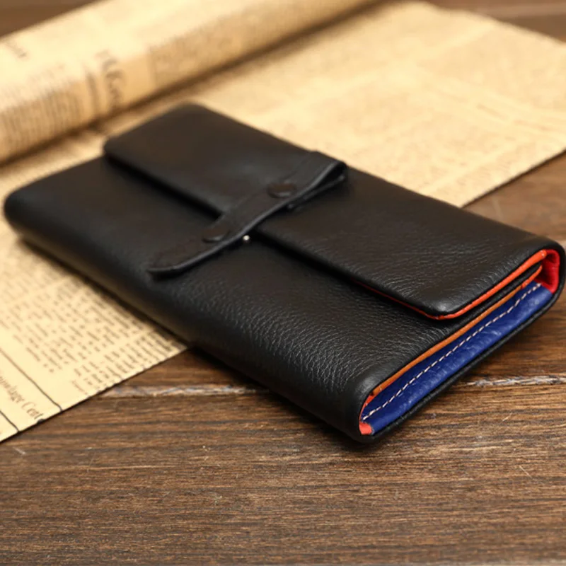 Высокое качество Роскошный Европейский Стиль женский кошелек из натуральной