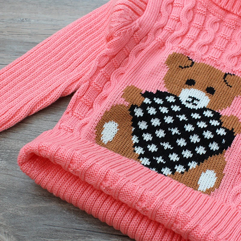 Свитер Новинка сезон зима весна свитер с рисунком медведя для маленьких