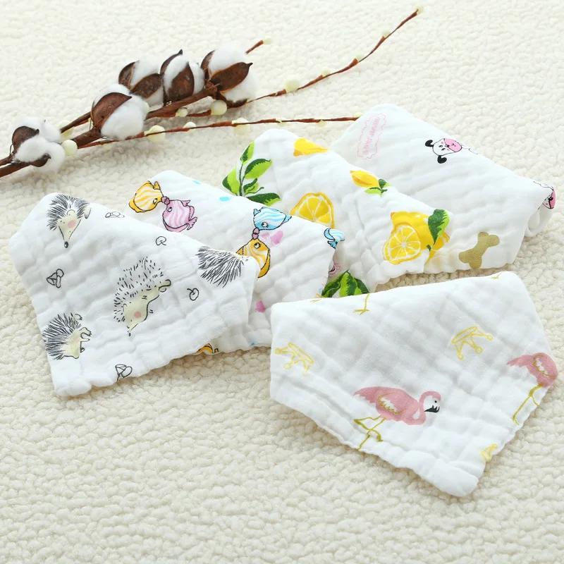 25*25 см мини квадратная марлевая ткань для мытья Хлопковое полотенце с рисунком