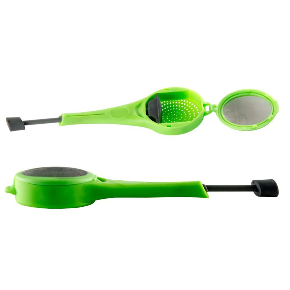 Tea Infuser Tea Strainer Built-in Plunger Tea Filter Healthy Intense Reusable Gadget Press Plastic Tea Bag Tea maker Infuser