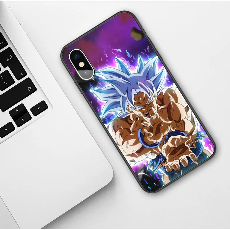 Dragon Ball Z Super DBZ Goku черный чехол для iPhone X XR XS MAX 8 Plus 7 6 6s plus 5S SE телефона мягкий ТПУ