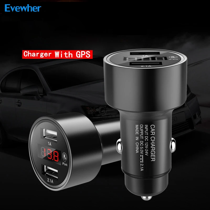 Evewher 5V Быстрое Автомобильное зарядное устройство для мобильного телефона 2 порта