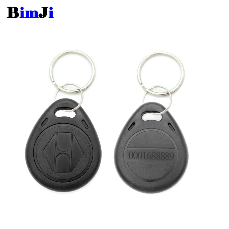 50 шт. RFID 125 кГц EM4100 брелок Чип TK4100 метки 125 кГц только для чтения - Цвет: Черный