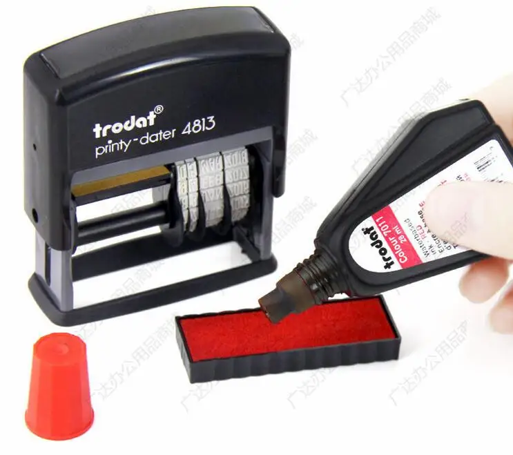 Индивидуальный штамп с датой самозаливки резиновый Срок годности Дата