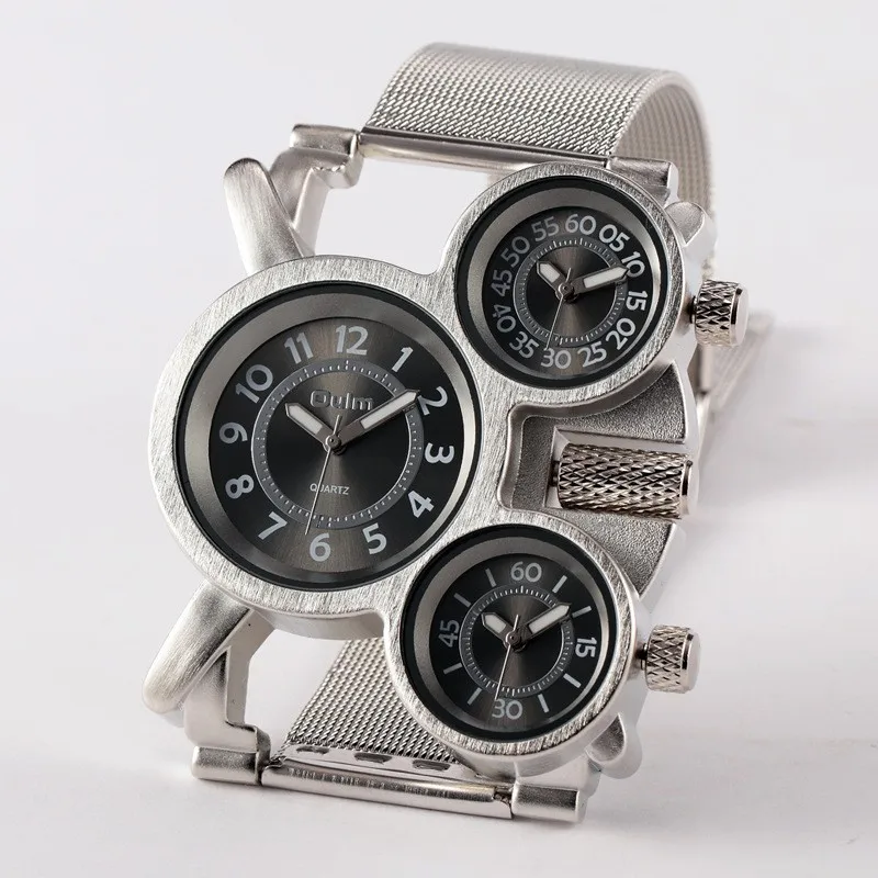1 шт./лот мужские часы OULM 1167 часы Reloj Hombre Acero inoxible Montre Homme de Marque Erkek Saat Relogio Masculino