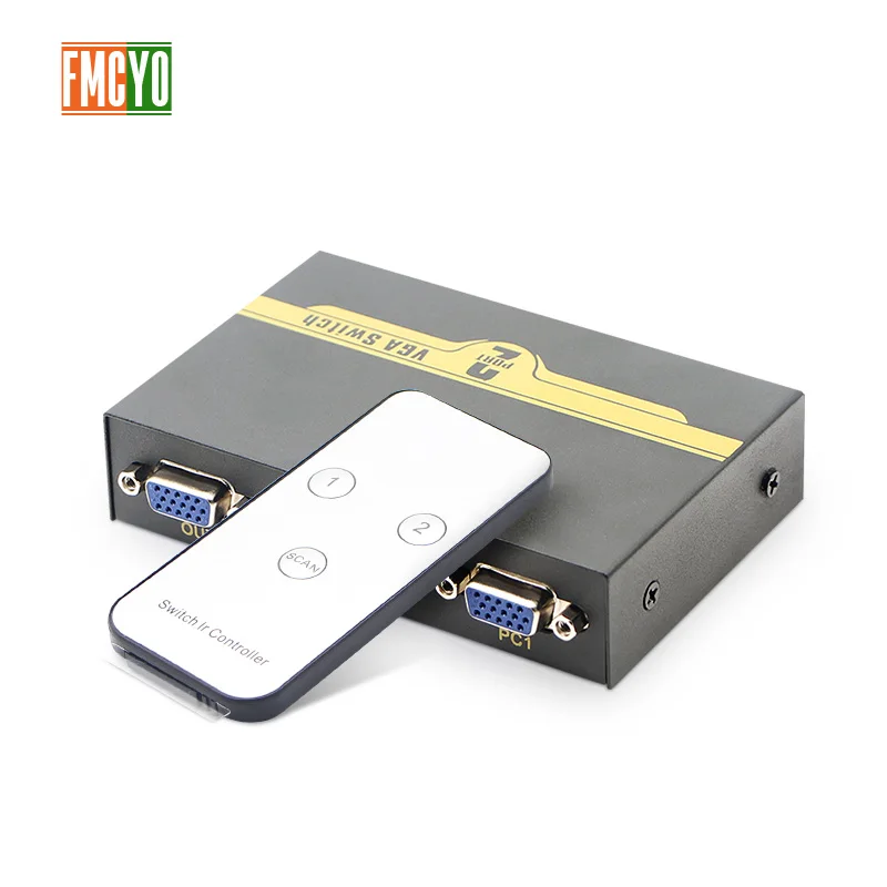 Kvm переключатель VGA 2 порта USB 0 KVM 1600P сплиттер коробка для клавиатуры