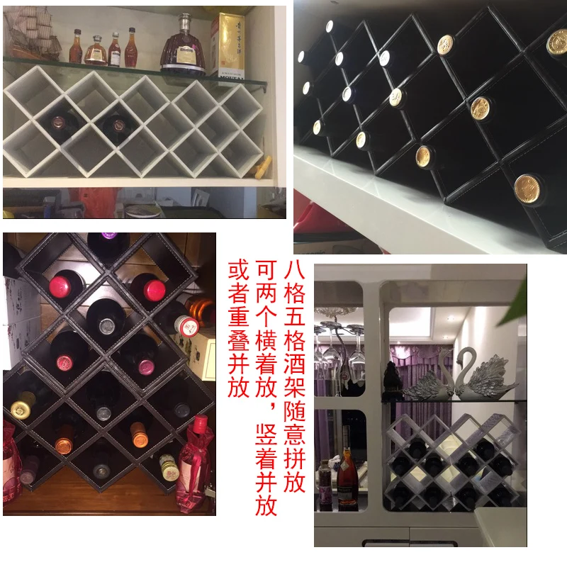 Винная стойка Pan Ya с орнаментом деревянная витрина для винных бутылок