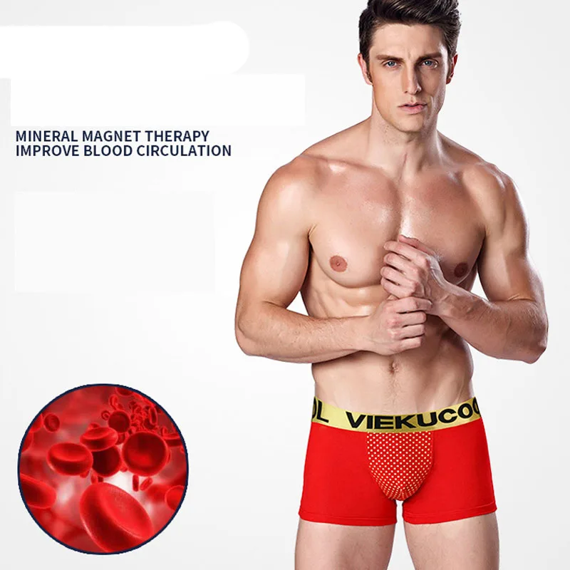 

3 pieces / package New Men's Underwear Sexy Men Boxer Shorts Underwear Health Care Magnetic Therapy Breathable Casu NK-GB016