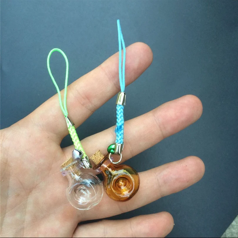 Мини стеклянные XO подвески в форме бутылочек с цепочкой маленькие бутылки