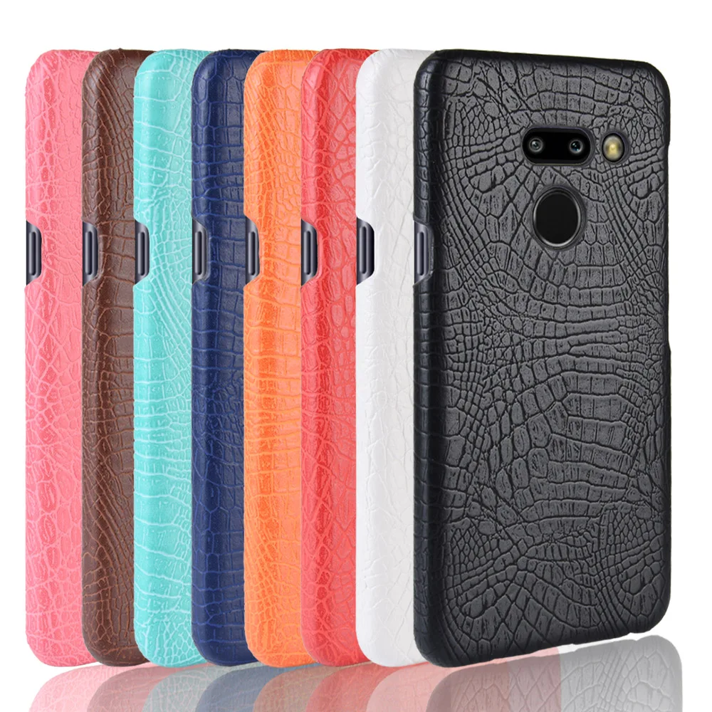 Текстура под крокодиловую кожу из искусственной кожи Hard чехол для телефона LG G8 G7