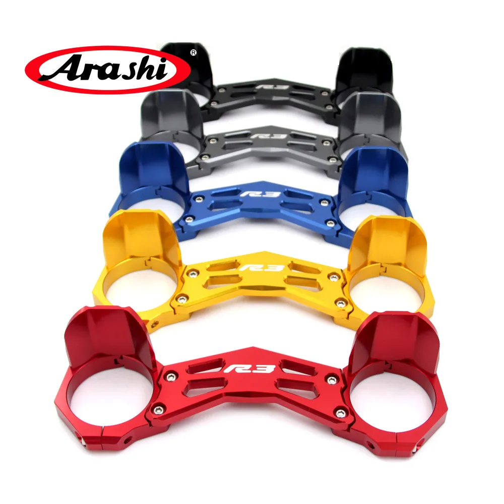 

Arashi CNC Front Fork Bracket Brace For YAMAHA YZF R3 R25 2015 2016 Shock Absorber Damper Balance Motorcycle