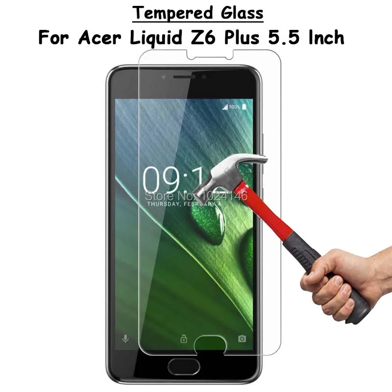 Для Acer Liquid Z6 Plus / Z6plus 5 &quotHD прозрачное закаленное стекло для защиты экрана