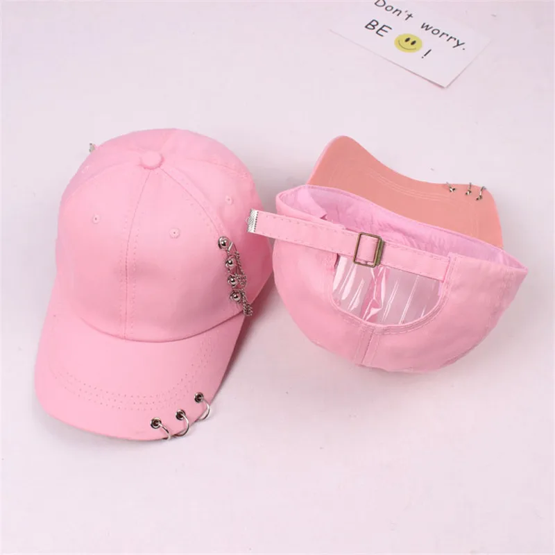 

Fashion 2017 new style hot selling iron ring zipper Hats adjustable Baseball cap unipue style unisex