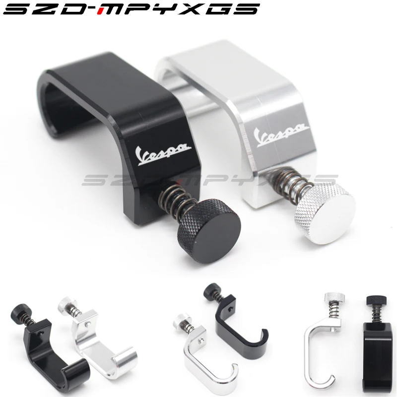 Shelf helmet hook all models Vespa GTS LX LXV Sprint Primavera 50 125 250 300 tool bag hanging CNC | Автомобили и мотоциклы