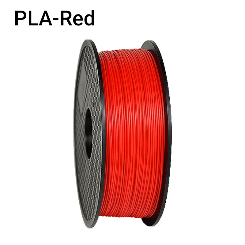 Red TOPZEAL высокое качество PLA 3d принтер нити белого цвета 1,75 мм 1 кг катушка для 3D печати материалов - Цвет: Red