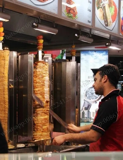 Электрический Вертикальный вращающийся Бройлер 220 В Гриль gyros shawarma | Бытовая