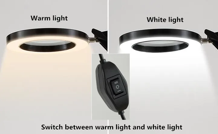 8x увеличительная светодиодная лампа лупа напольный светильник уход за кожей