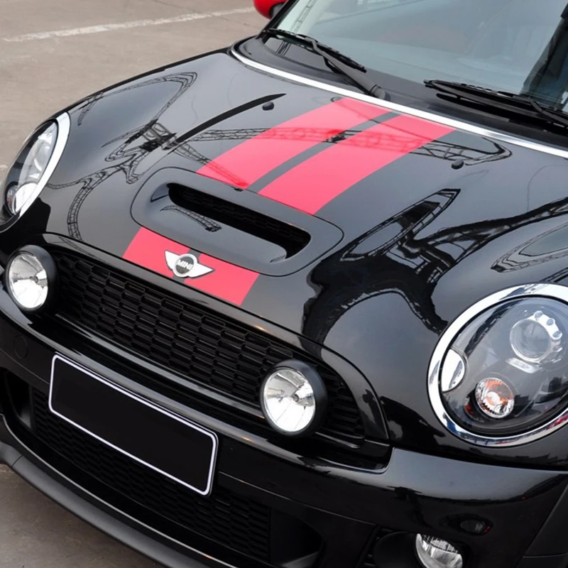 Авто полосы капот наклейки для автомобиля Стайлинг для MINI Cooper S One JCW R55 R56 R60 R61 F54 F55 F56 F60 земляк аксессуары
