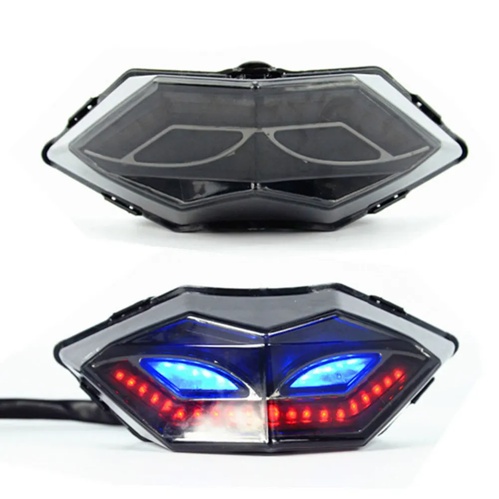 12V LED универсальный мотоцикл хвост светильник светодиодной вспышкой стоп сигнал