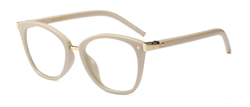 Beige SHAUNA, металлическая петля, винтажная оправа для очков, женские очки для близорукости - Цвет оправы: Beige