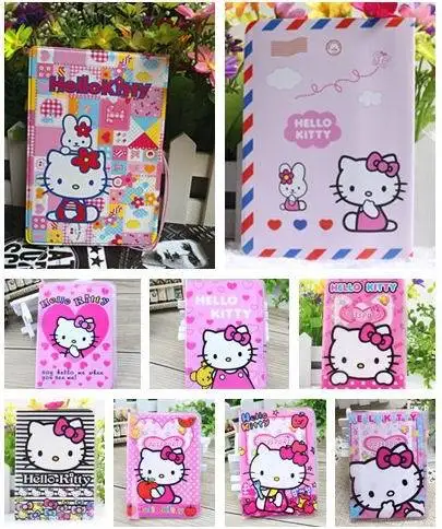 Прекрасный рисунок Hello kitty cat стерео узоры Обложка для паспорта удостоверение
