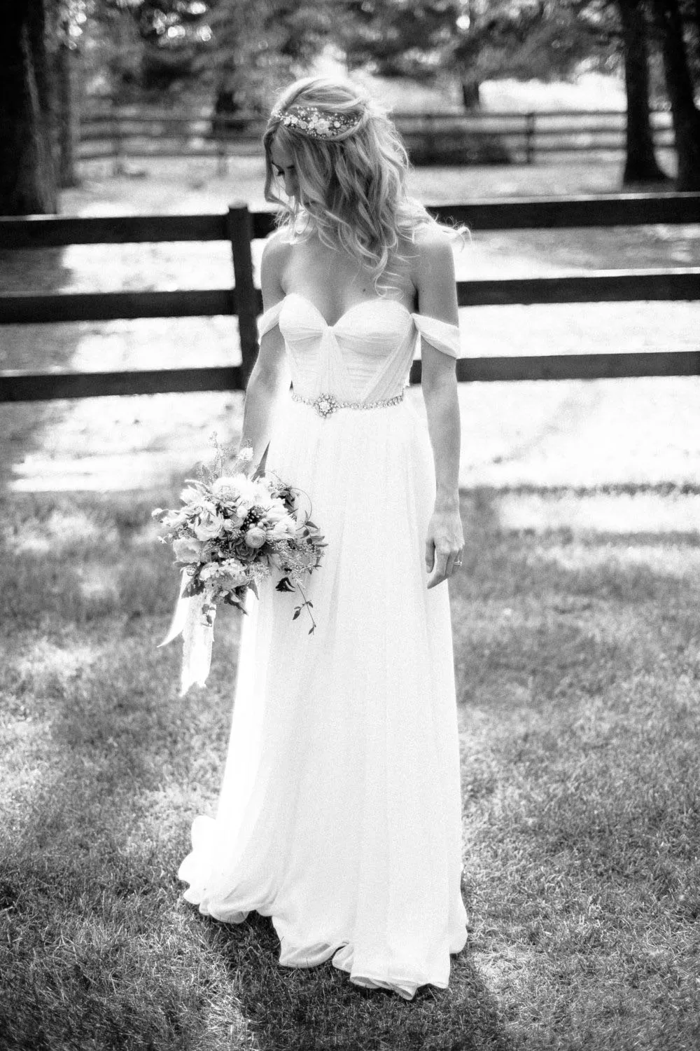 Сексуальная Милая Шифон 2017 Новые Свадебные Платья GH546 Vestido Де Noiva С Плеча