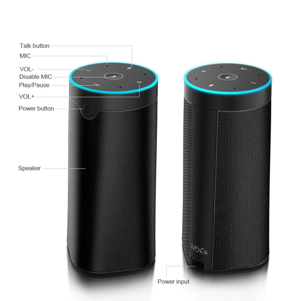 MXQ беспроводной умный Wi Fi динамик Голосовое управление Alexa s Колонка звуковая