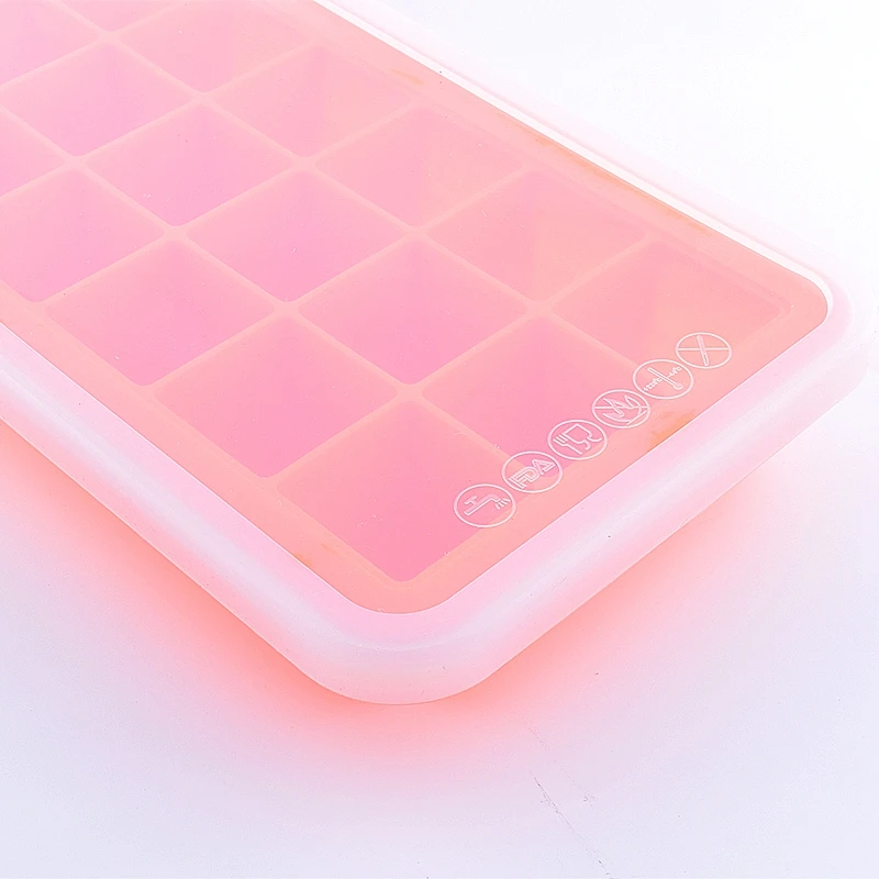 DIY площадь силикона лед решетки формы с крышкой льда замороженные внесении