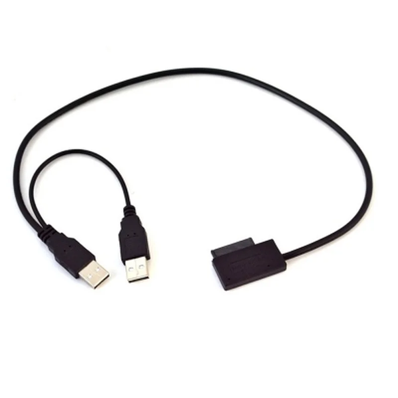 USB 2 0 до 7 + 6 13Pin Slimline Slim CD DVD Кабель адаптер для SATA Оптический привод к через порт