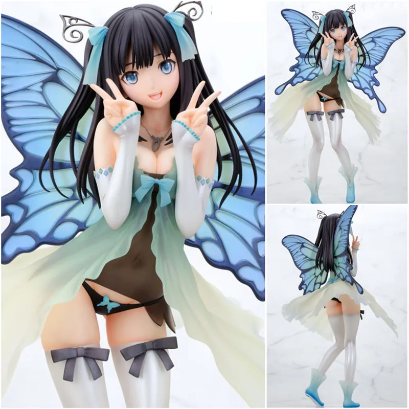 Японское аниме фигурка бабочка красивая девушка сексуальная Маргаритка Бабочка ПВХ фигурка Коллекция Модель игрушки