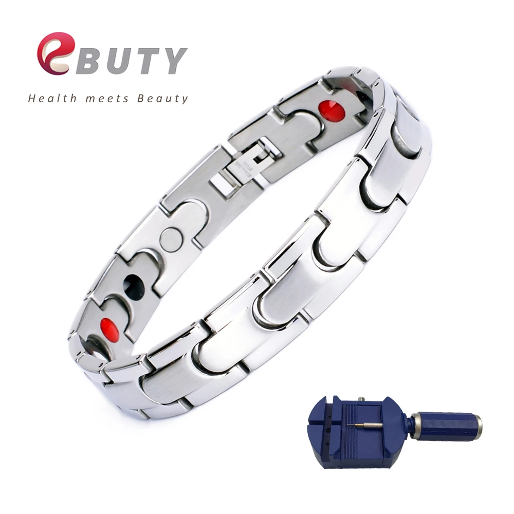 EBUTY титановый браслет для здоровья магнитный энергетический Браслет Модные