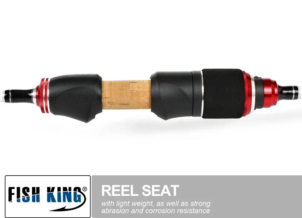 FISH KING 2 Tip UL с. Вт 0,8-5 г карбоновая удочка Спиннинг ультра светильник 2-5LB UL мощный туристический ультра светильник для рыбалки удочка для приманки