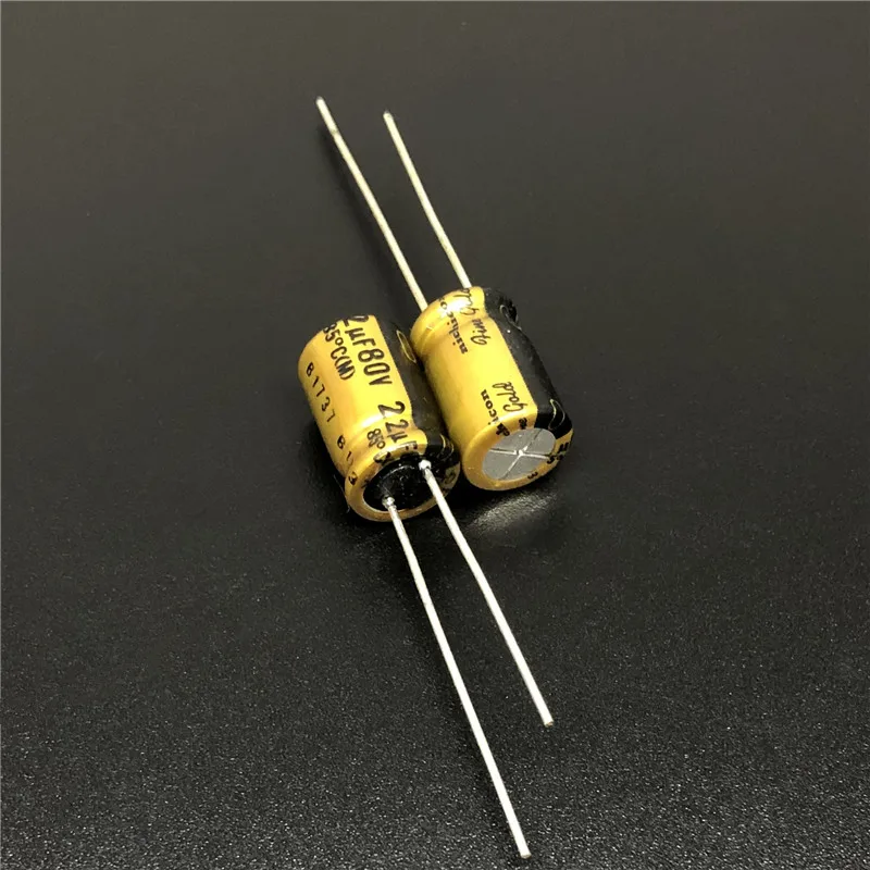 5 шт./50 шт. 22 мкФ 80 в NICHICON FG (тонкое золото) 8x11 мм 80V22uF аудио конденсатор высшего