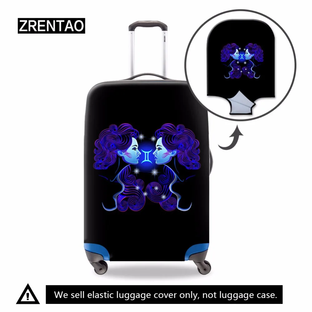 

ZRENTAO cartoon luggage cover apply to 18-30 inch case elastic dirt proof suitcase protective cover ladies travel accessorries