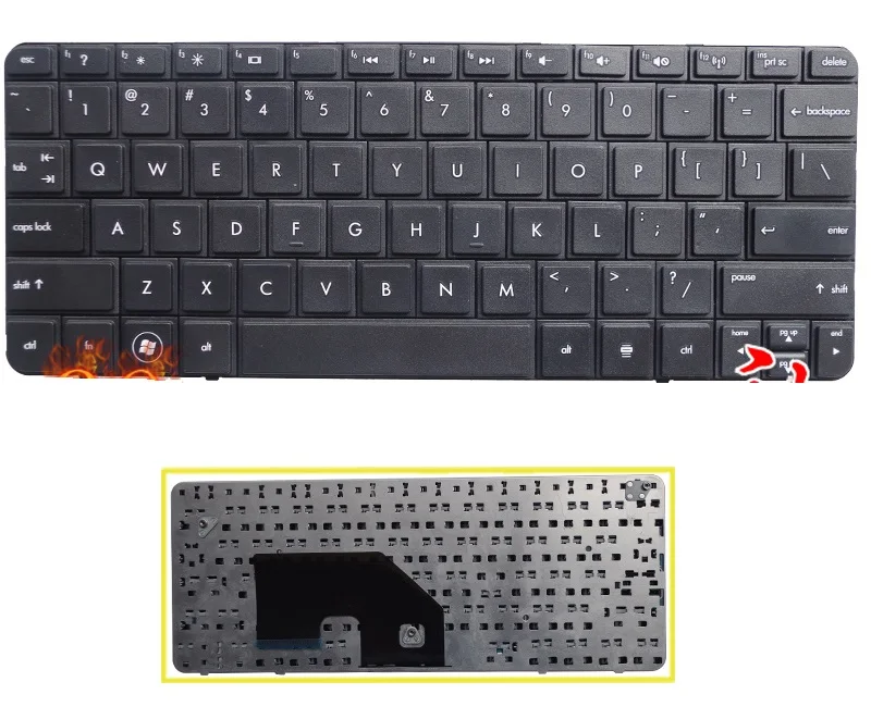 Новая клавиатура SSEA для ноутбука HP Presario CQ10 Mini 110 3000 3100 210 606618 001 608769 001|keyboard for hp|laptop
