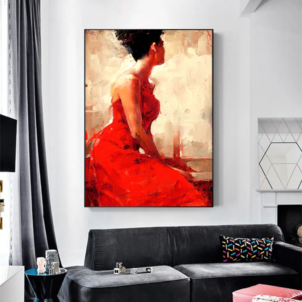 Печать на холсте портреты людей Wall Art Холст Картина Настенная для Гостиная