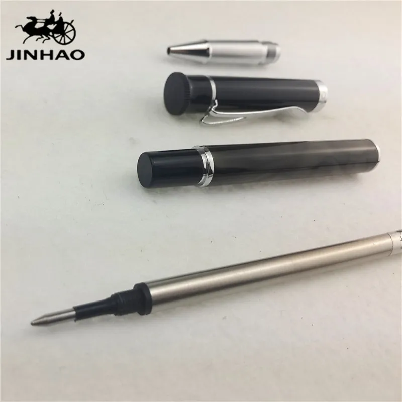 1 шт./лот JINHAO Y3 Ручка роллер серая ручка серебряный зажим Kawaii Caneta Материал Эсколар