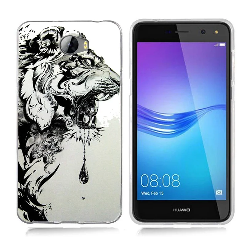 Чехол для Huawei Y5 ii Y5ii чехол/5A LYO-L21/Y6 II компактный ТПУ цветной мягкий чехол с