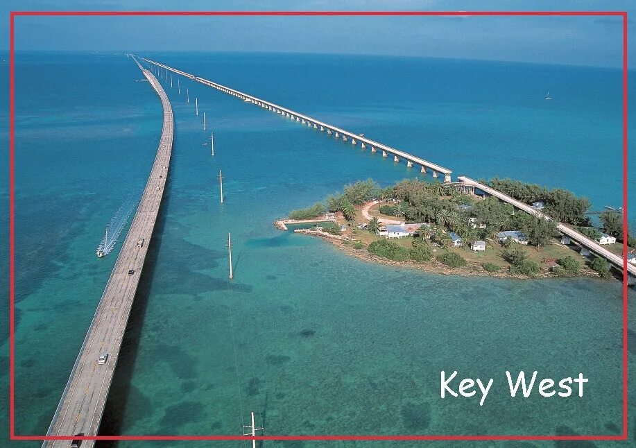 

USA Travel Magnets Gifts 78*54mm USA Key West Fridge Magnet 20018 souvenir gift